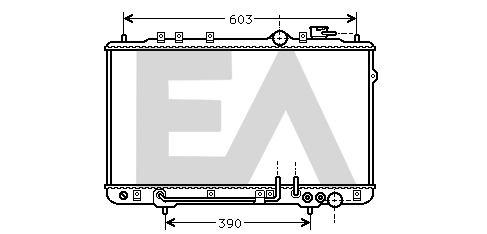 31R28004 EACLIMA Радиатор, охлаждение двигателя