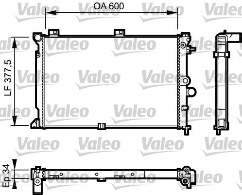 731170 VALEO Радиатор, охлаждение двигателя