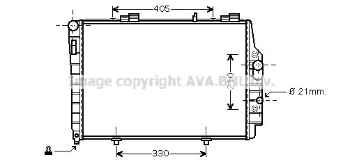 MSA2337 AVA QUALITY COOLING Радиатор, охлаждение двигателя