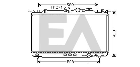 31R52085 EACLIMA Радиатор, охлаждение двигателя