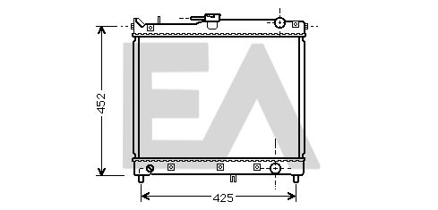 31R69074 EACLIMA Радиатор, охлаждение двигателя