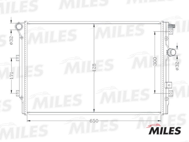 ACRB189 MILES Радиатор, охлаждение двигателя