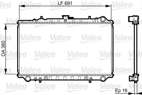 731657 VALEO Радиатор, охлаждение двигателя