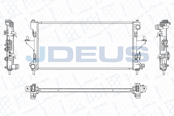 M0070220 JDEUS Радиатор, охлаждение двигателя