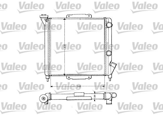 883959 VALEO Радиатор, охлаждение двигателя