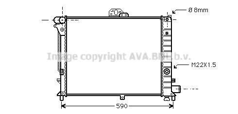 SB2005 AVA QUALITY COOLING Радиатор, охлаждение двигателя