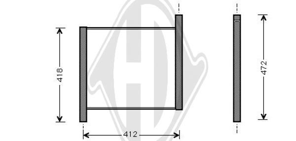 DCM2304 DIEDERICHS Радиатор, охлаждение двигателя