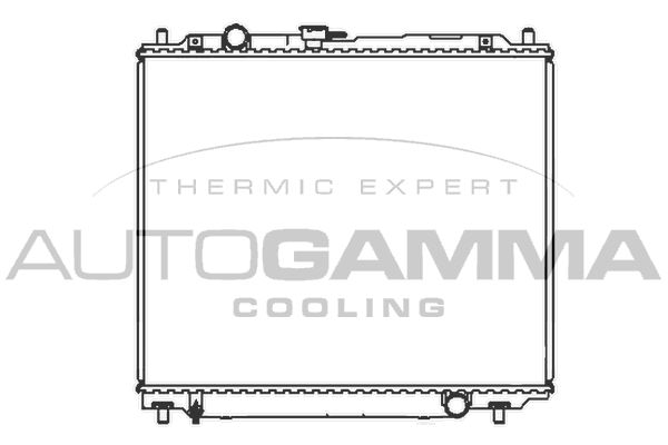 107251 AUTOGAMMA Радиатор, охлаждение двигателя