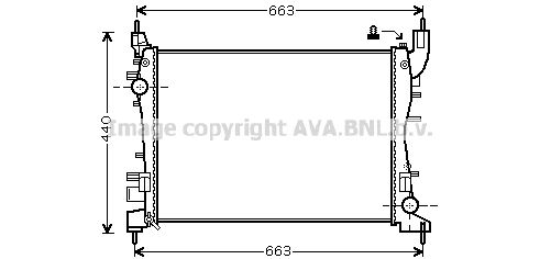 FTA2358 AVA QUALITY COOLING Радиатор, охлаждение двигателя