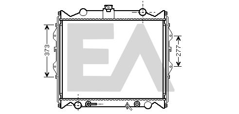 31R71157 EACLIMA Радиатор, охлаждение двигателя