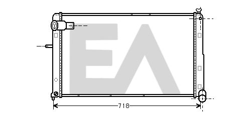 31R10057 EACLIMA Радиатор, охлаждение двигателя