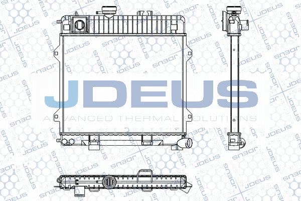 RA0050200 JDEUS Радиатор, охлаждение двигателя