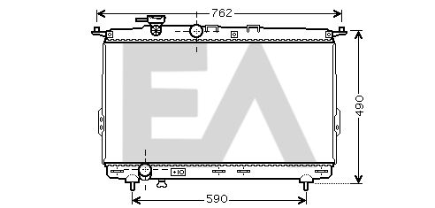 31R28036 EACLIMA Радиатор, охлаждение двигателя