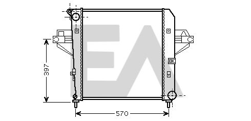 31R33017 EACLIMA Радиатор, охлаждение двигателя