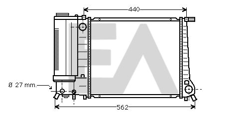 31R07030 EACLIMA Радиатор, охлаждение двигателя