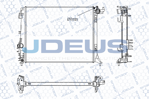 M0231380 JDEUS Радиатор, охлаждение двигателя