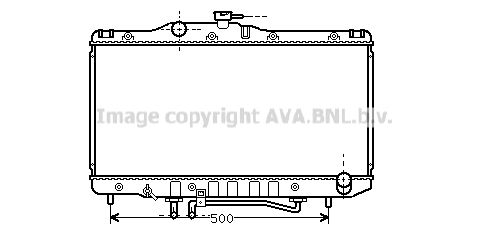 TO2206 AVA QUALITY COOLING Радиатор, охлаждение двигателя