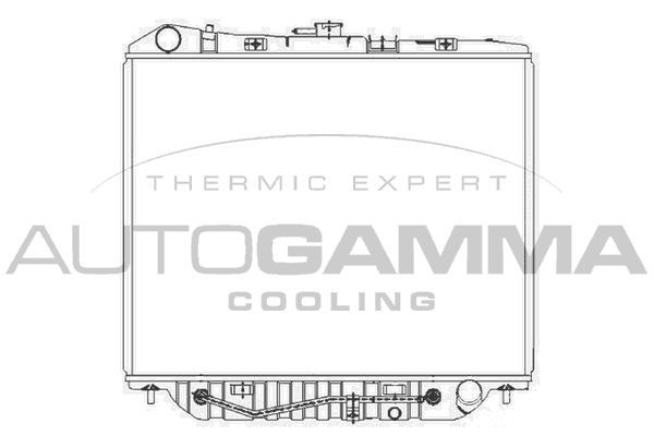 101448 AUTOGAMMA Радиатор, охлаждение двигателя