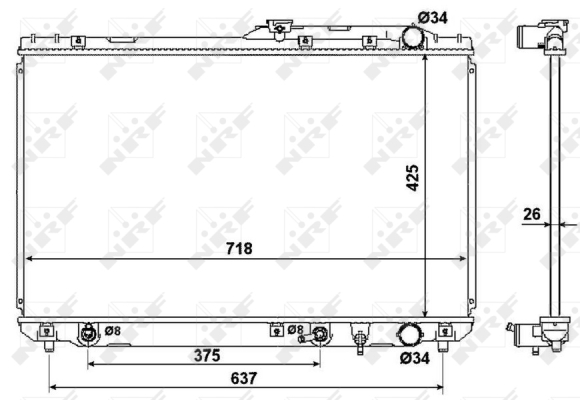 WG1722766 WILMINK GROUP Радиатор, охлаждение двигателя