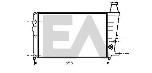 31R10006 EACLIMA Радиатор, охлаждение двигателя