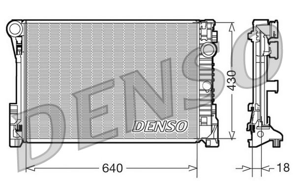 DRM17111 DENSO Радиатор, охлаждение двигателя