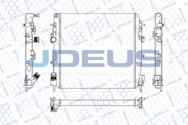 M0230860 JDEUS Радиатор, охлаждение двигателя