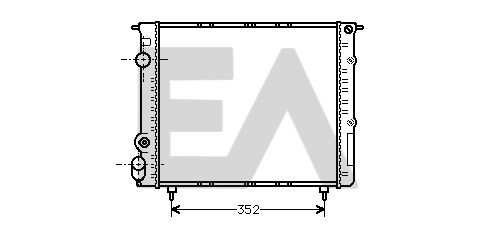 31R60090 EACLIMA Радиатор, охлаждение двигателя