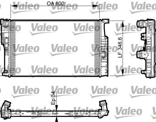 735456 VALEO Радиатор, охлаждение двигателя