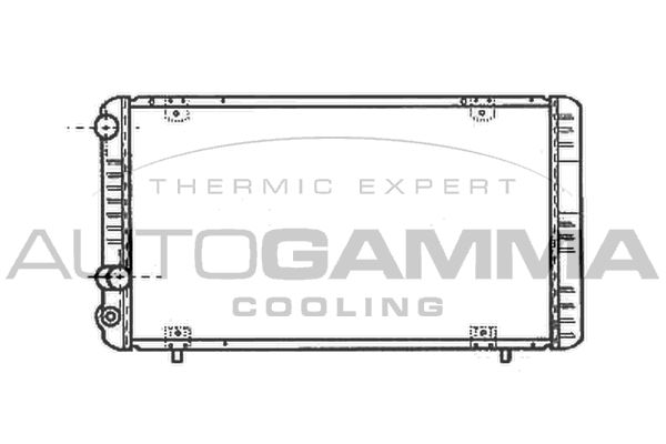 100879 AUTOGAMMA Радиатор, охлаждение двигателя