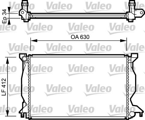 734268 VALEO Радиатор, охлаждение двигателя