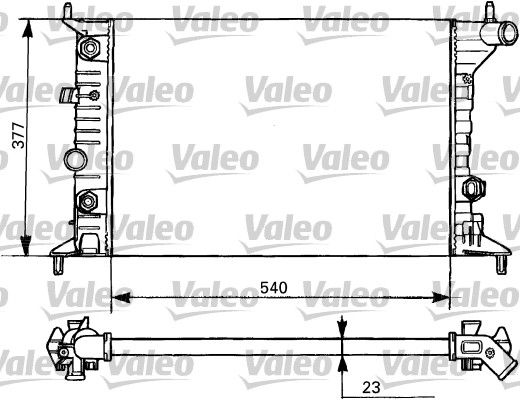 731393 VALEO Радиатор, охлаждение двигателя