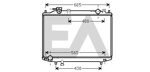 31R52107 EACLIMA Радиатор, охлаждение двигателя