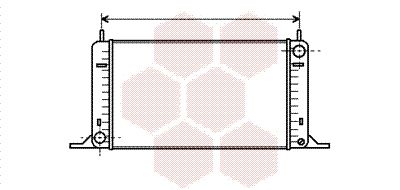 18002096 VAN WEZEL Радиатор, охлаждение двигателя