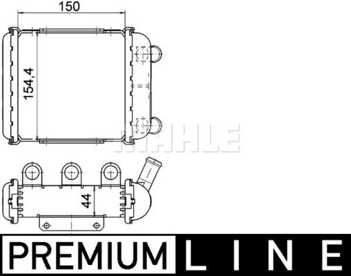 CR1399000P MAHLE Радиатор, охлаждение двигателя