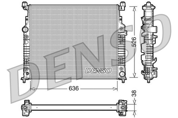 DRM17006 DENSO Радиатор, охлаждение двигателя