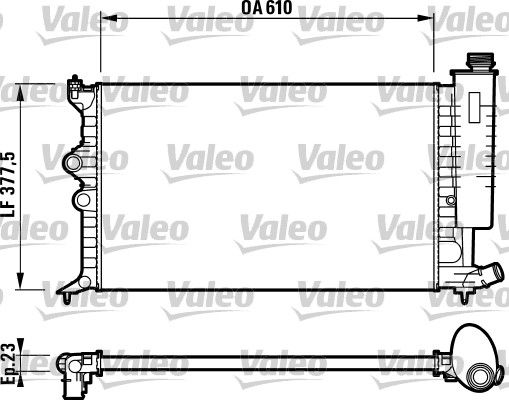 732597 VALEO Радиатор, охлаждение двигателя