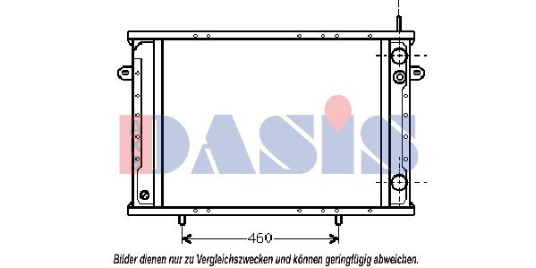 390270N AKS DASIS Радиатор, охлаждение двигателя