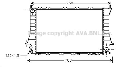 AIA2083 AVA QUALITY COOLING Радиатор, охлаждение двигателя