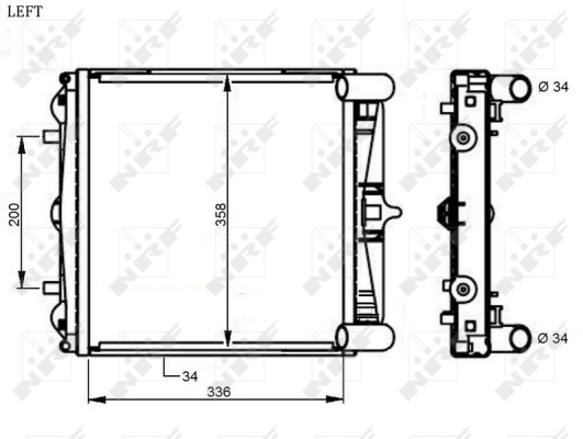 WG1723653 WILMINK GROUP Радиатор, охлаждение двигателя