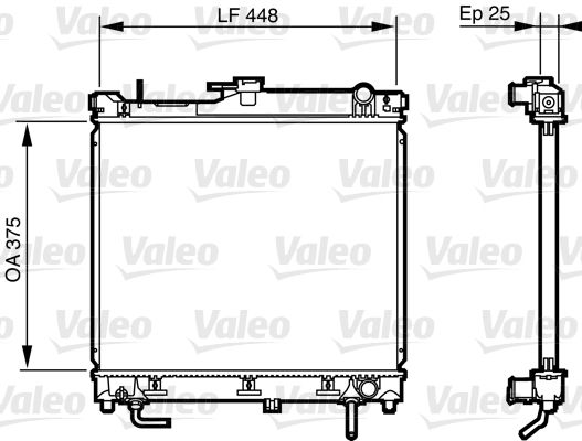 735578 VALEO Радиатор, охлаждение двигателя