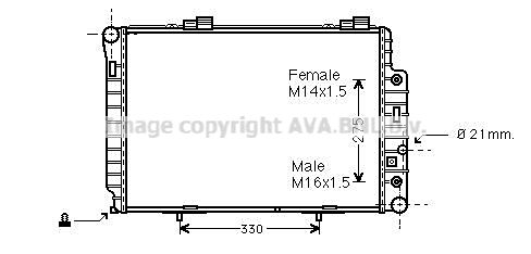 MSA2174 PRASCO Радиатор, охлаждение двигателя