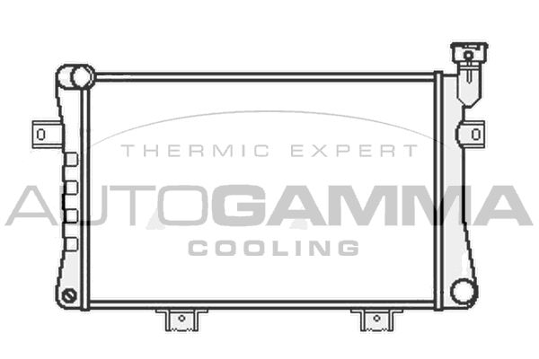 107034 AUTOGAMMA Радиатор, охлаждение двигателя