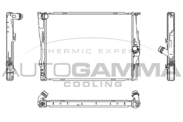 107448 AUTOGAMMA Радиатор, охлаждение двигателя