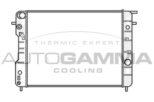 107047 AUTOGAMMA Радиатор, охлаждение двигателя