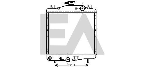 31R12002 EACLIMA Радиатор, охлаждение двигателя