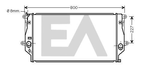 31R71205 EACLIMA Радиатор, охлаждение двигателя