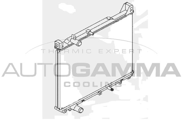 105246 AUTOGAMMA Радиатор, охлаждение двигателя