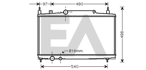 31R55099 EACLIMA Радиатор, охлаждение двигателя