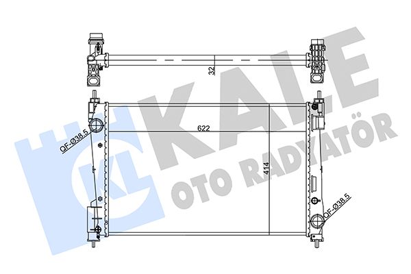 356955 KALE OTO RADYATÖR Радиатор, охлаждение двигателя