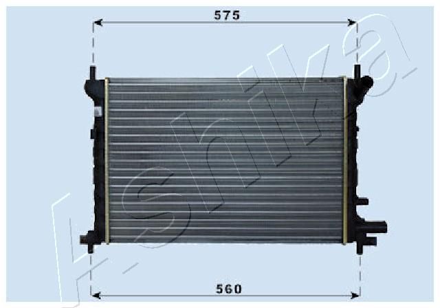 RDA053061 ASHIKA Радиатор, охлаждение двигателя